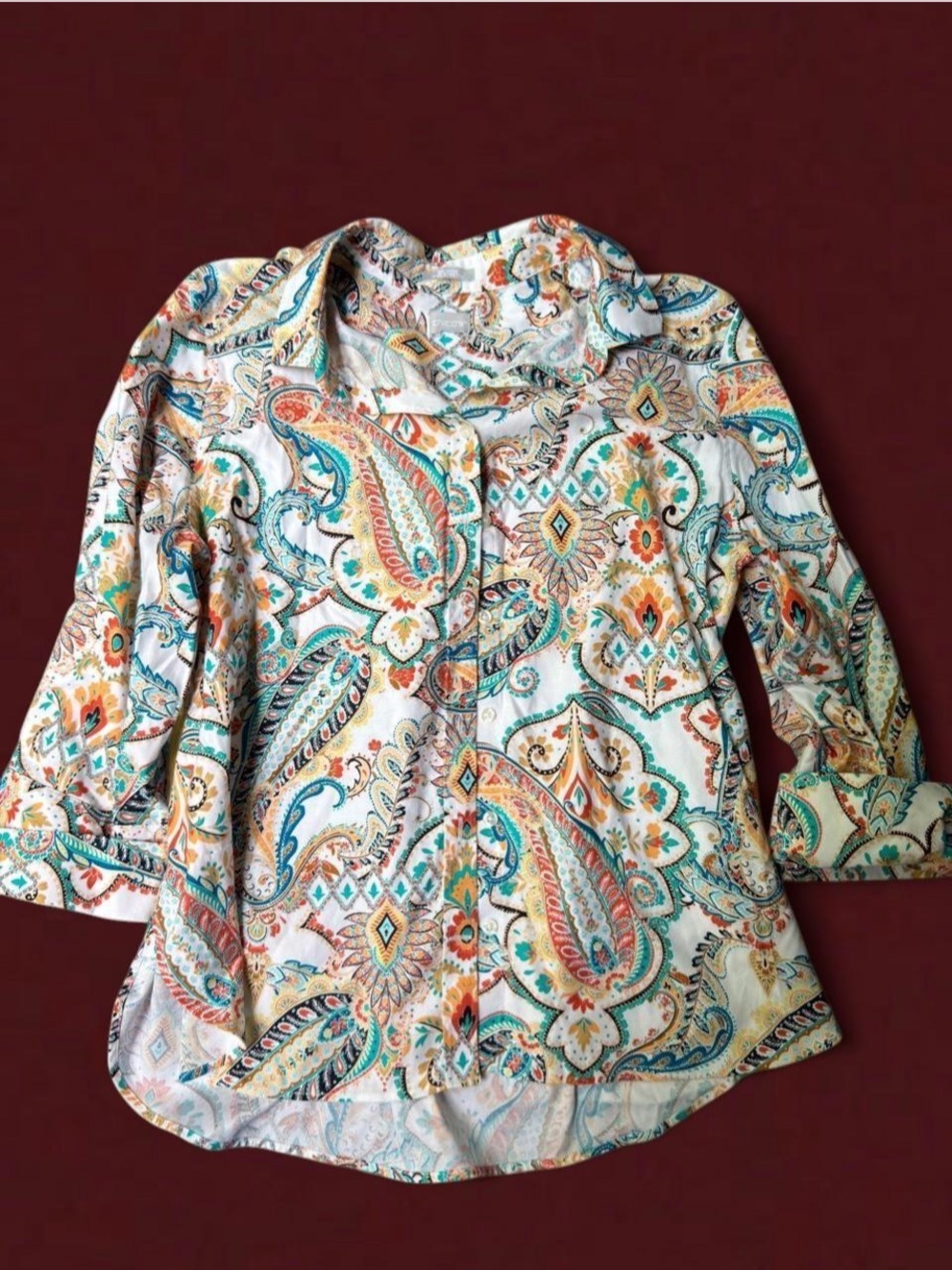 Chicos bright button up